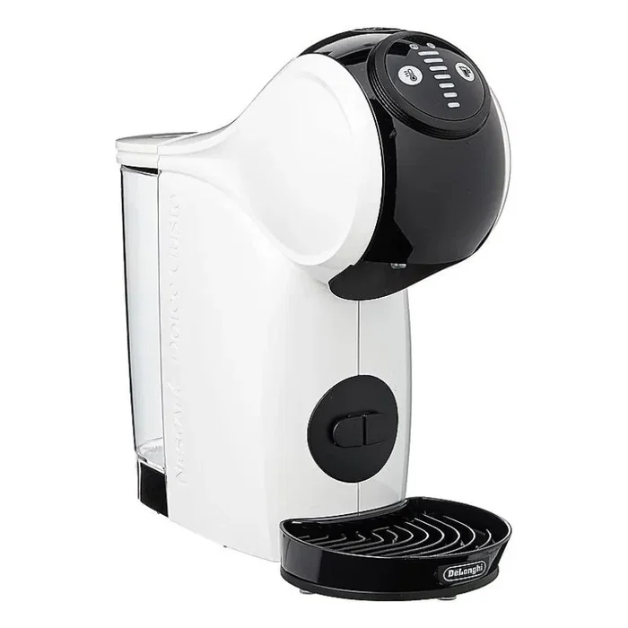 Delonghi Dolce Gusto Genio S EDG226.W Cafetera de Cápsulas 15 Bar Blanca, Thermoblock, Pantalla Táctil, Personalizable, Tazas Calientes y Frías